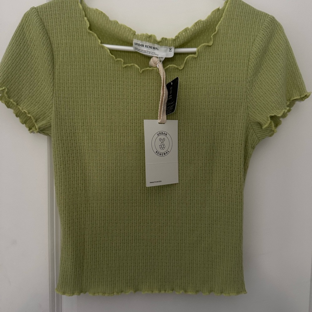 Urban outfitters Green Ribbed Top